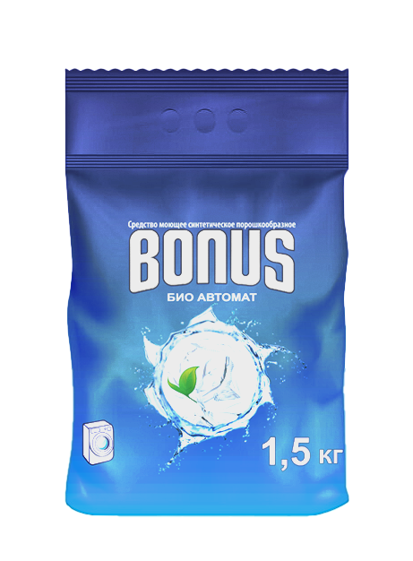 СМС порошкообразное "БОНУС-БИО Автомат", пак. 1,5 кг / 25 кг - 1