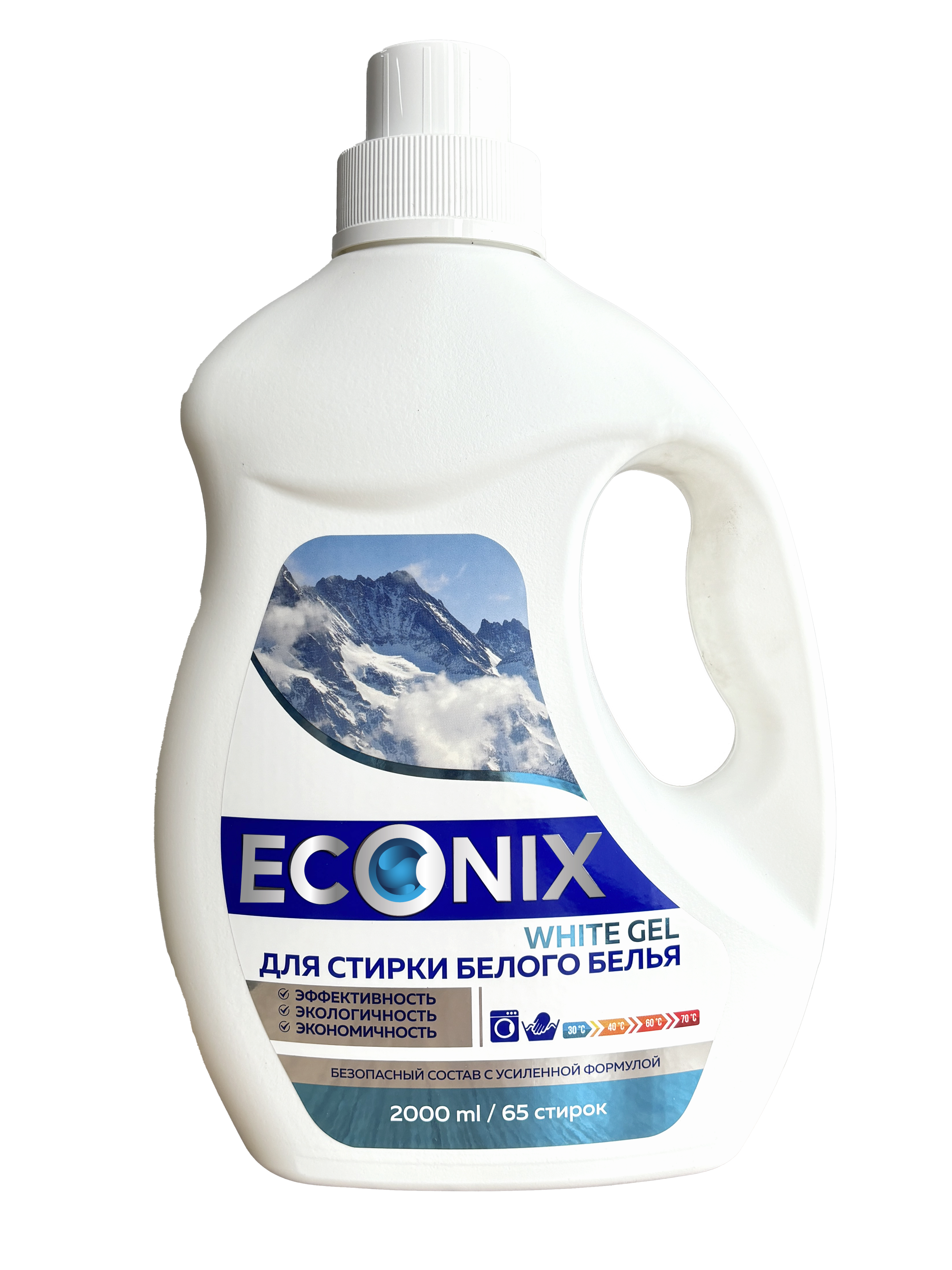 СМС жидкое для стирки белья "ECONIX WHITE" Gel 2л - 1